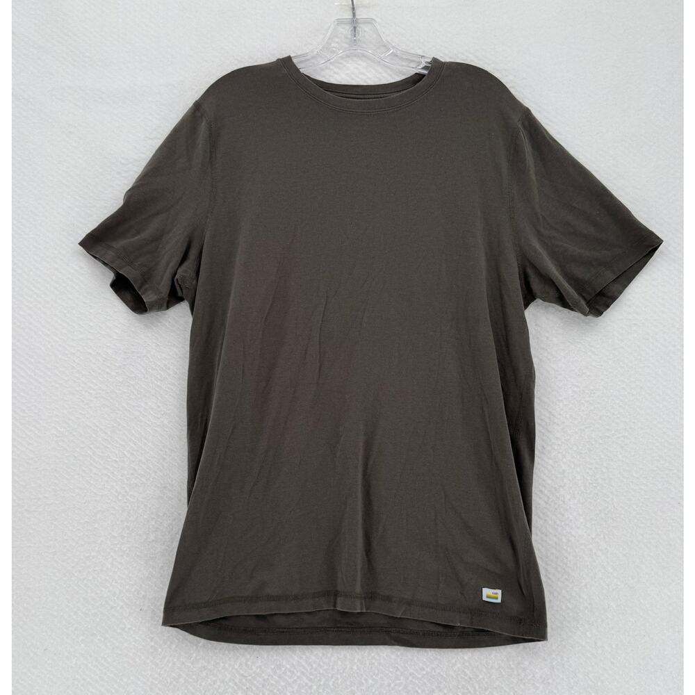 Vuori Mens Oregano Green Jersey Crew Short Sleeve Tuvalu T-Shirt